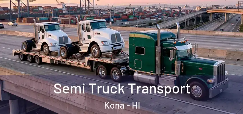 Semi Truck Transport Kona - HI